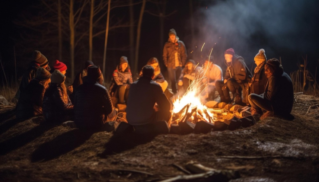 EdWagon cohort bonfire night